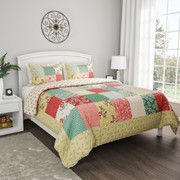 Hastings Home Hastings Home Floral Patchwork Quilt Set, Twin XL 417649VKI